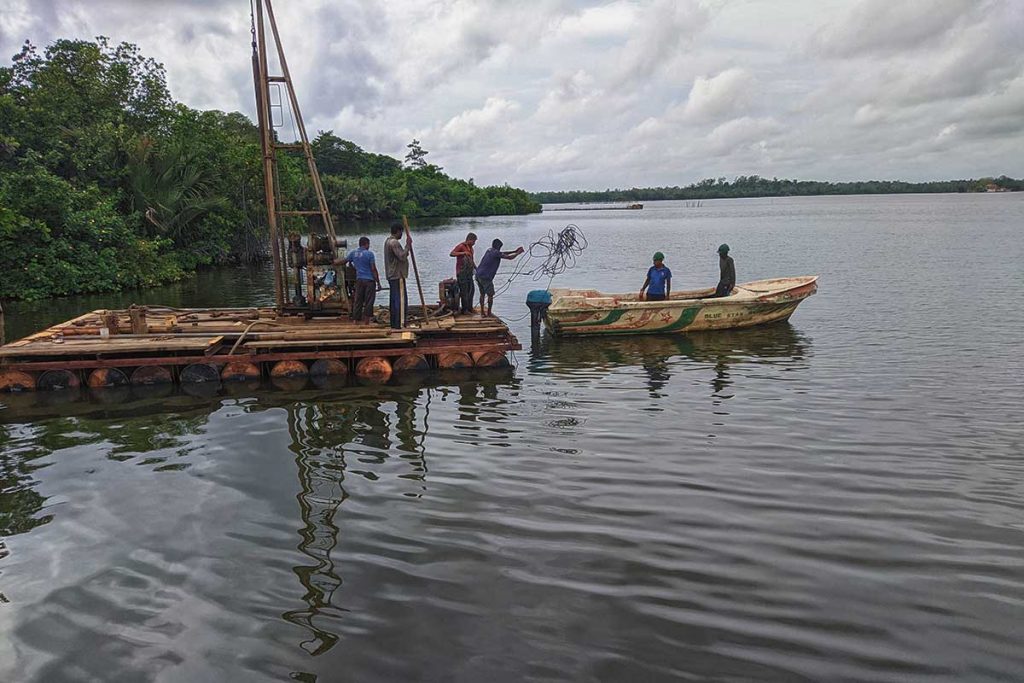 Borehole investigations - Bridge over Madu River